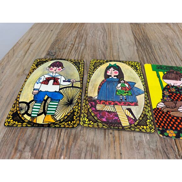 1965 FAROY Psychedelic Pop Art Postcards Set of 4 - Picture 2 of 4